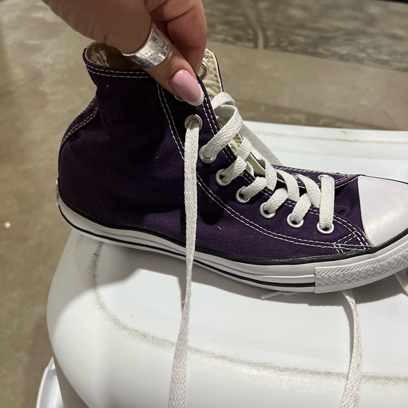 Purple High-Top Sneakers - Picture 2 of 11